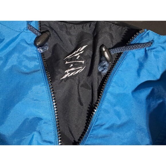 Vintage Red Sand Winderbreaker Pullover Jacket With Hood Blue/Black Size S - Picture 8 of 12